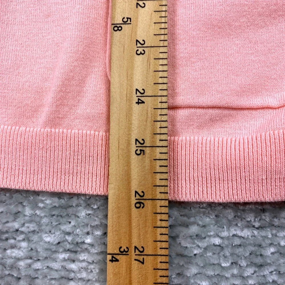 Talbots Woman‎ 2X Cardigan Sweater Pima Cotton Blend Pink Trim Detail NWT